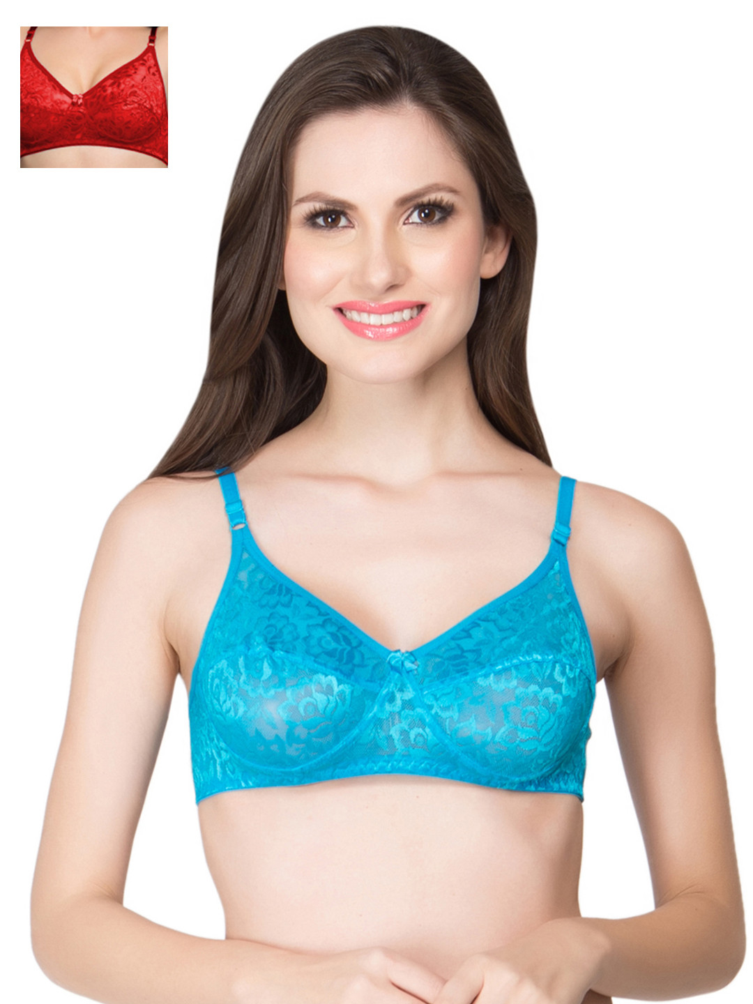 

Clovia Pack Of 2 Bra, Red