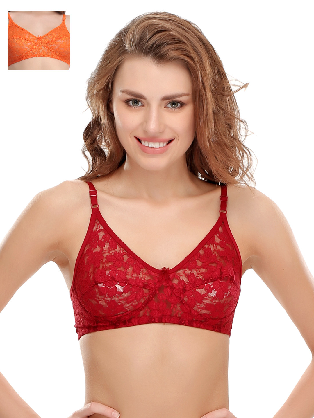 

Clovia Pack Of 2 Bra, Maroon