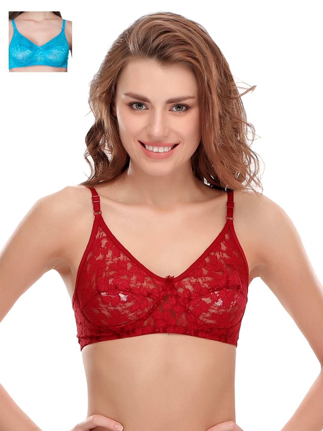 

Clovia Pack Of 2 Bra, Maroon