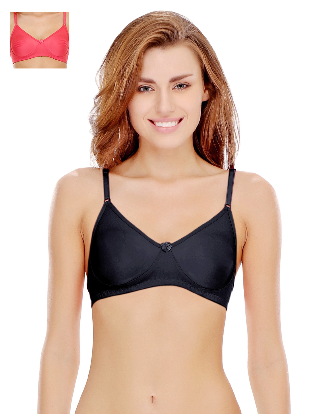 

Clovia Pack Of 2 Bra, Red