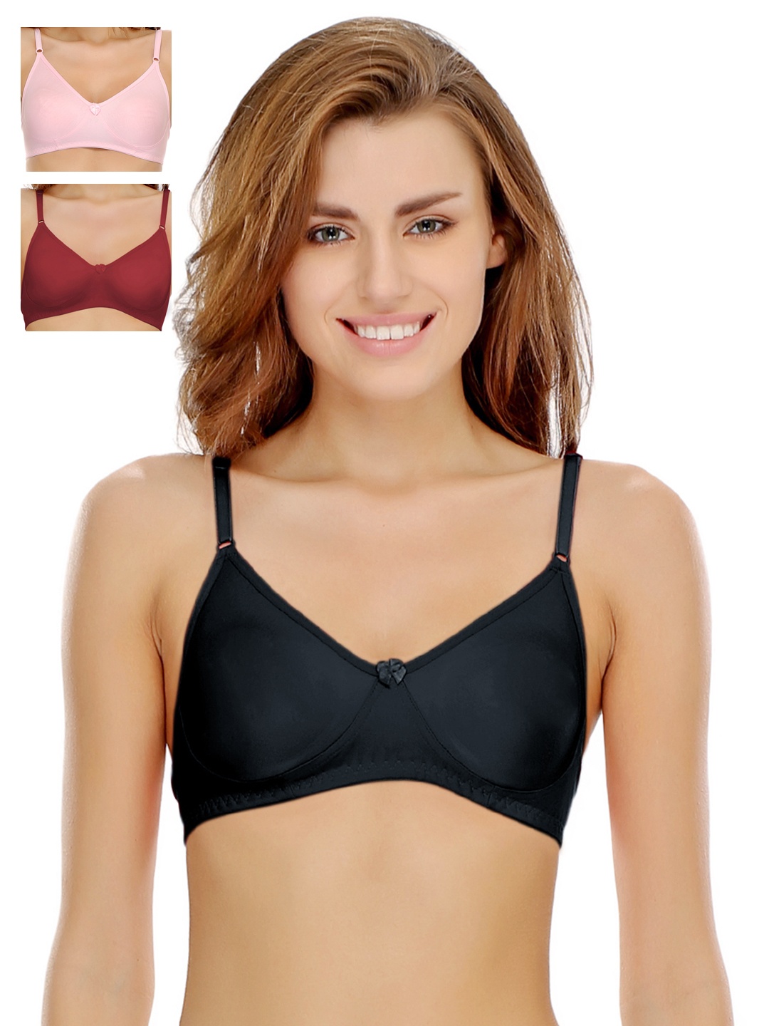 

Clovia Pack Of 2 Bra, Maroon