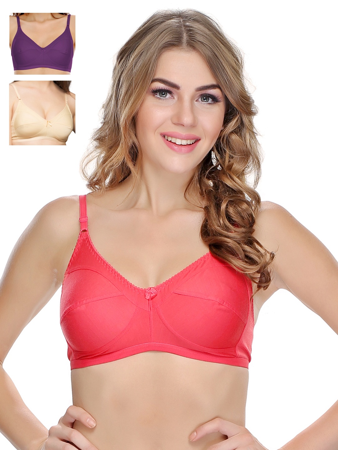 

Clovia Pack Of 2 Bra, Purple