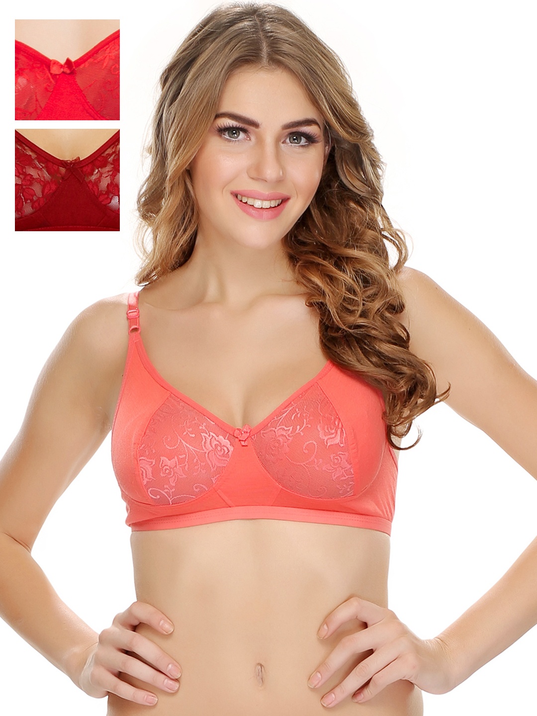 

Clovia Pack Of 2 Bra, Peach