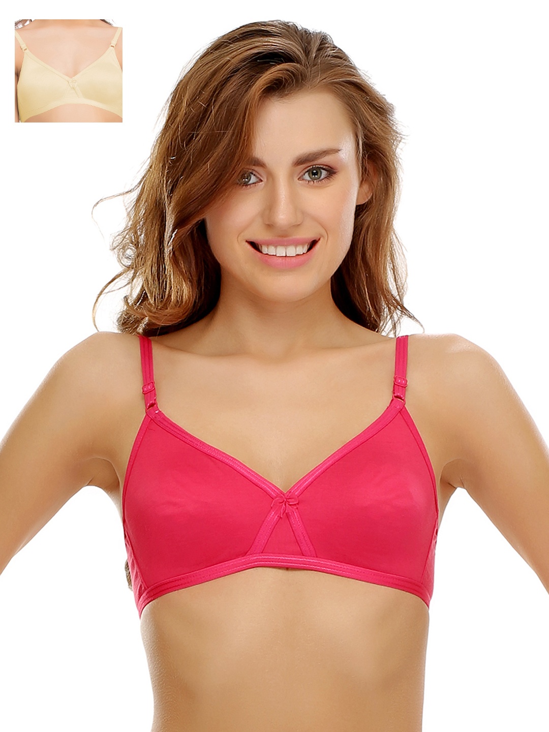 

Clovia Pack Of 2 Bra, Pink