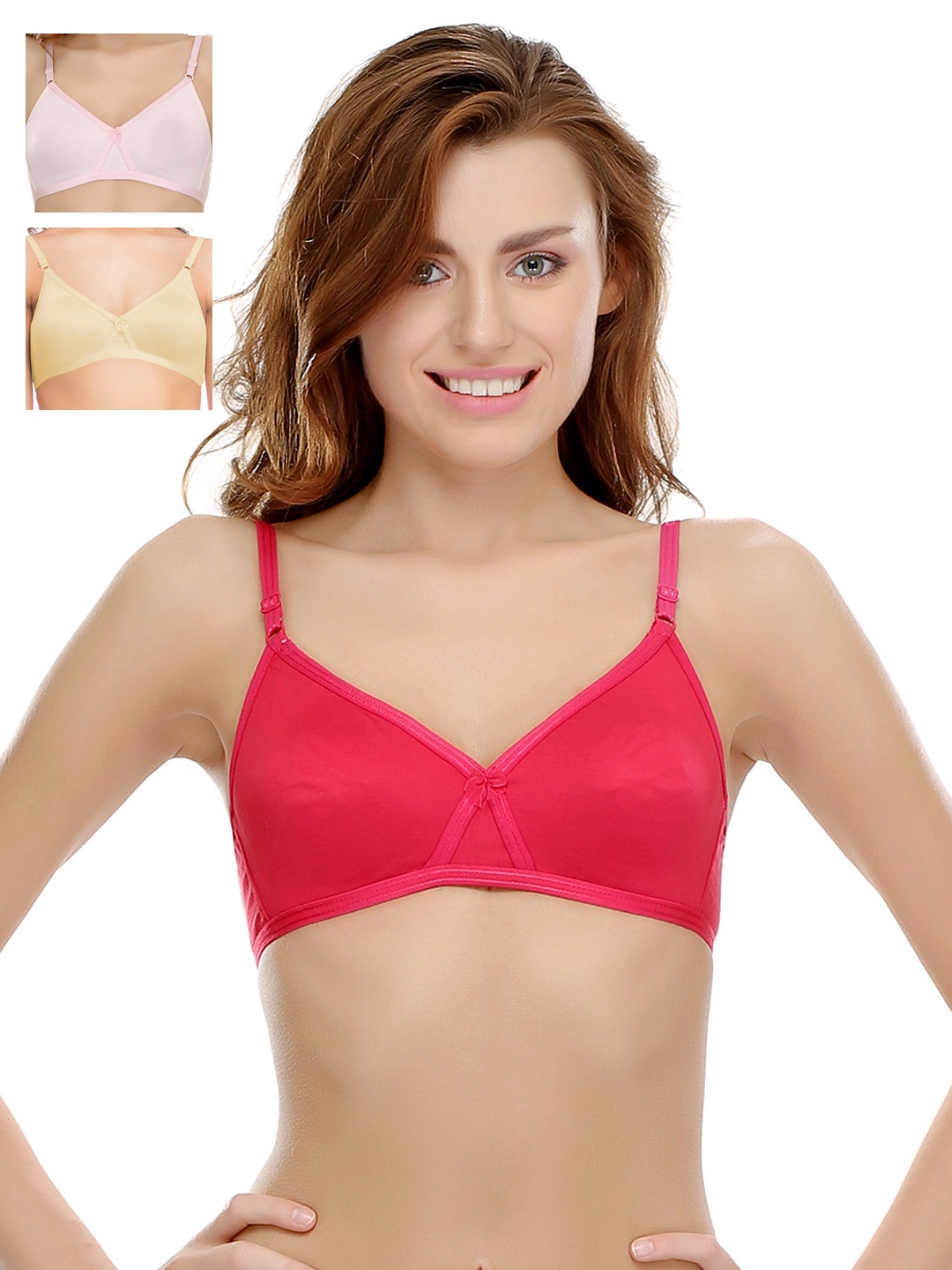 

Clovia Pack Of 2 Bra, Pink
