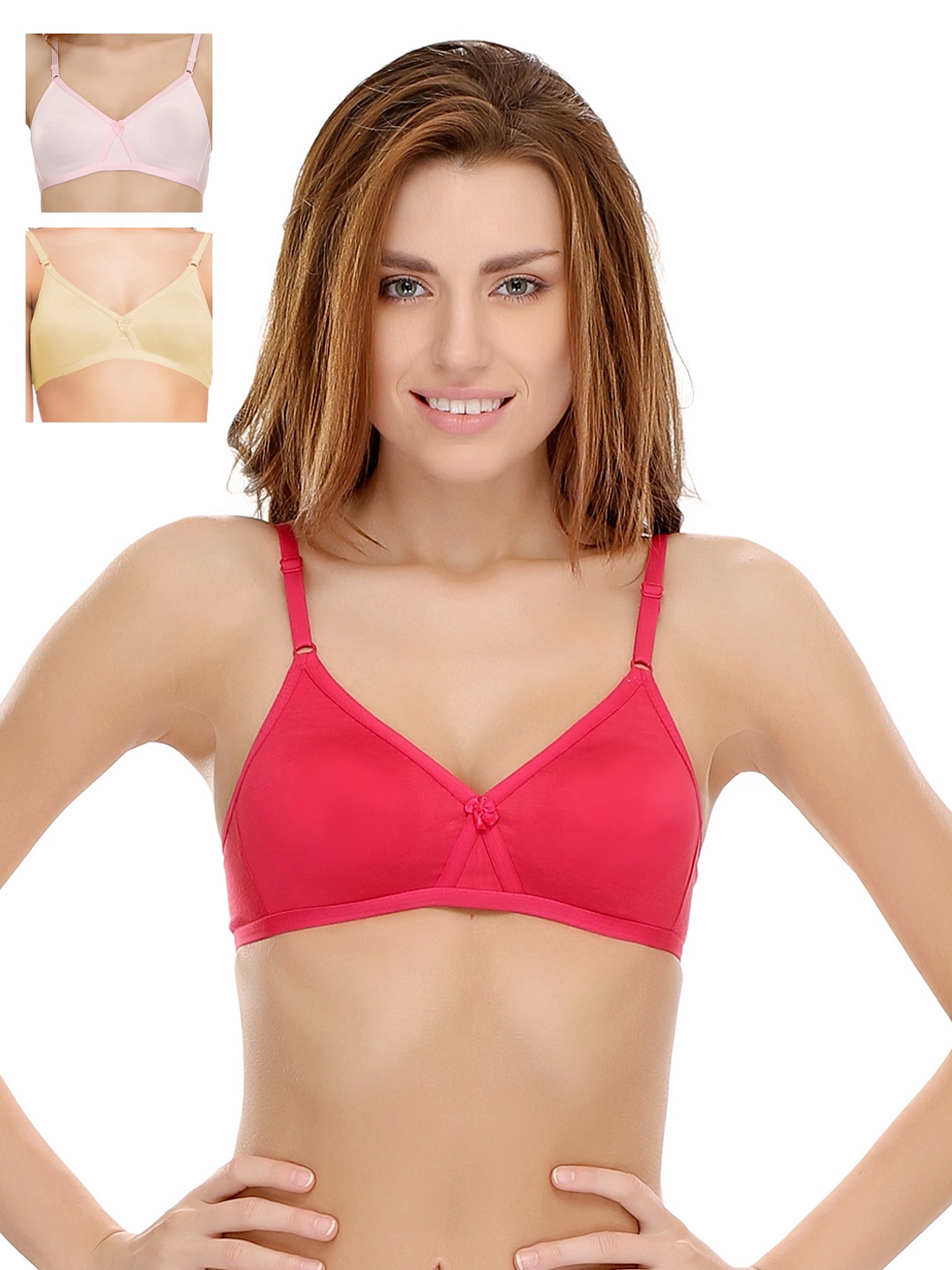 

Clovia Pack Of 2 Bra, Pink