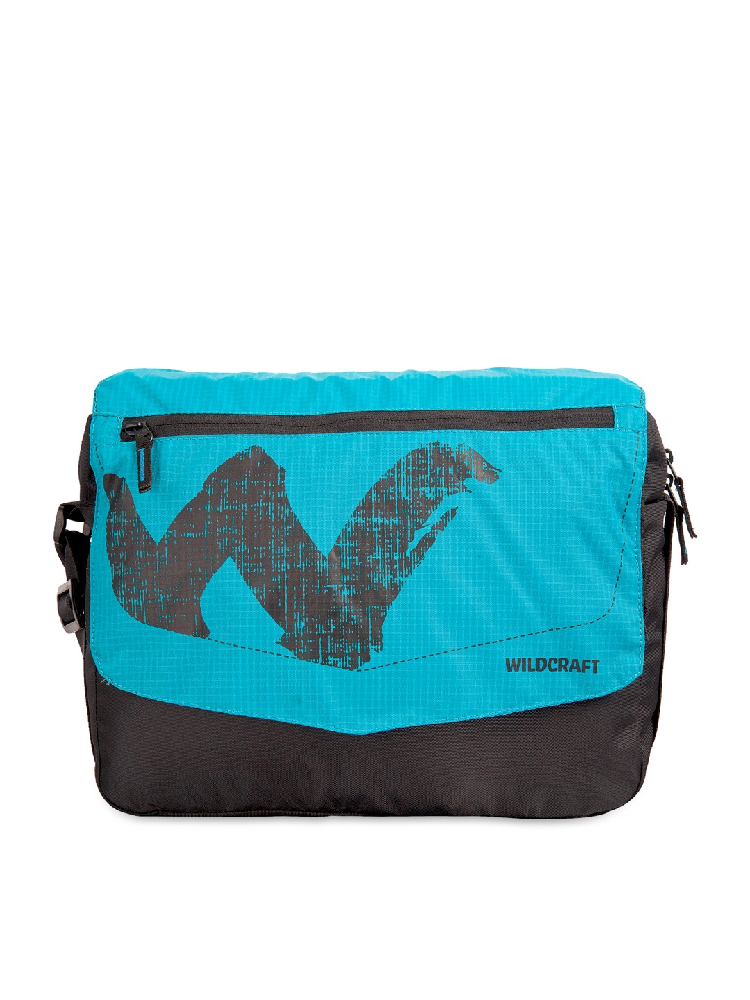 

Wildcraft Men Grey & Blue Messenger Bag
