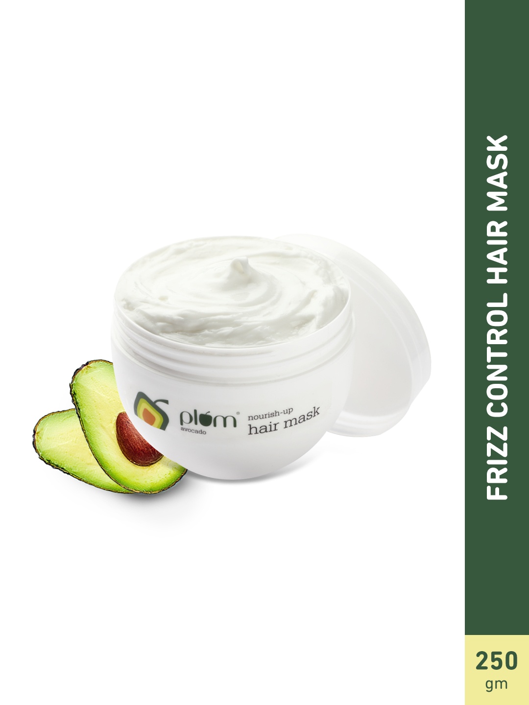 

Plum Avocado Nourish-Up Hair Mask For Frizz Control - 250 g, White