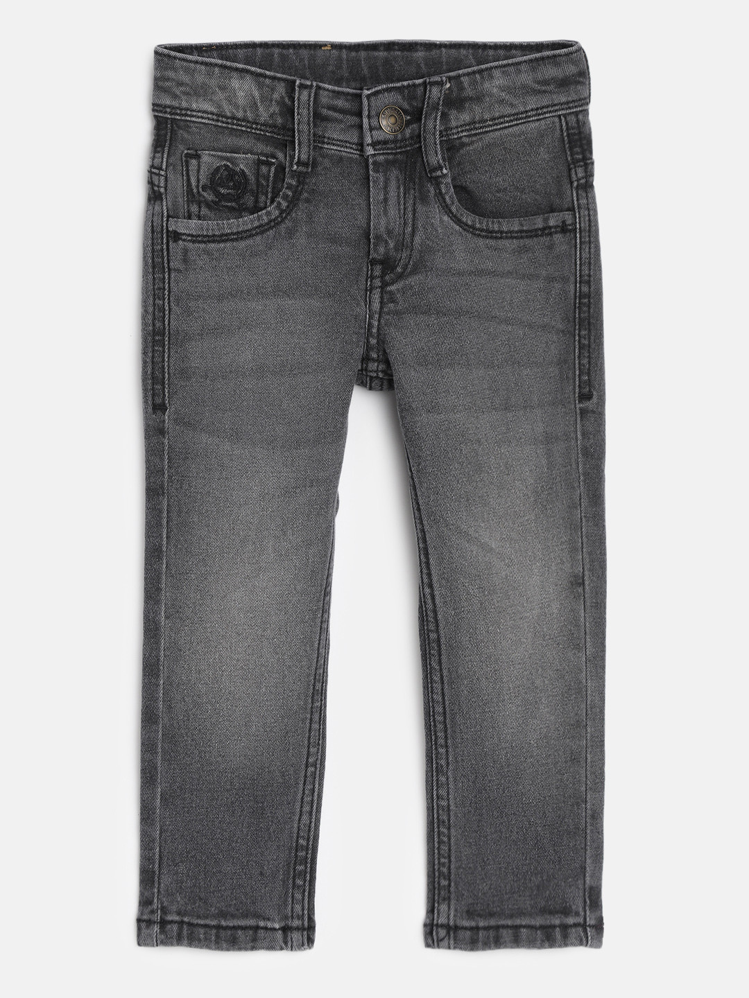 

U.S. Polo Assn. Boys Charcoal Black Light Fade Clean Look Stretchable Jeans