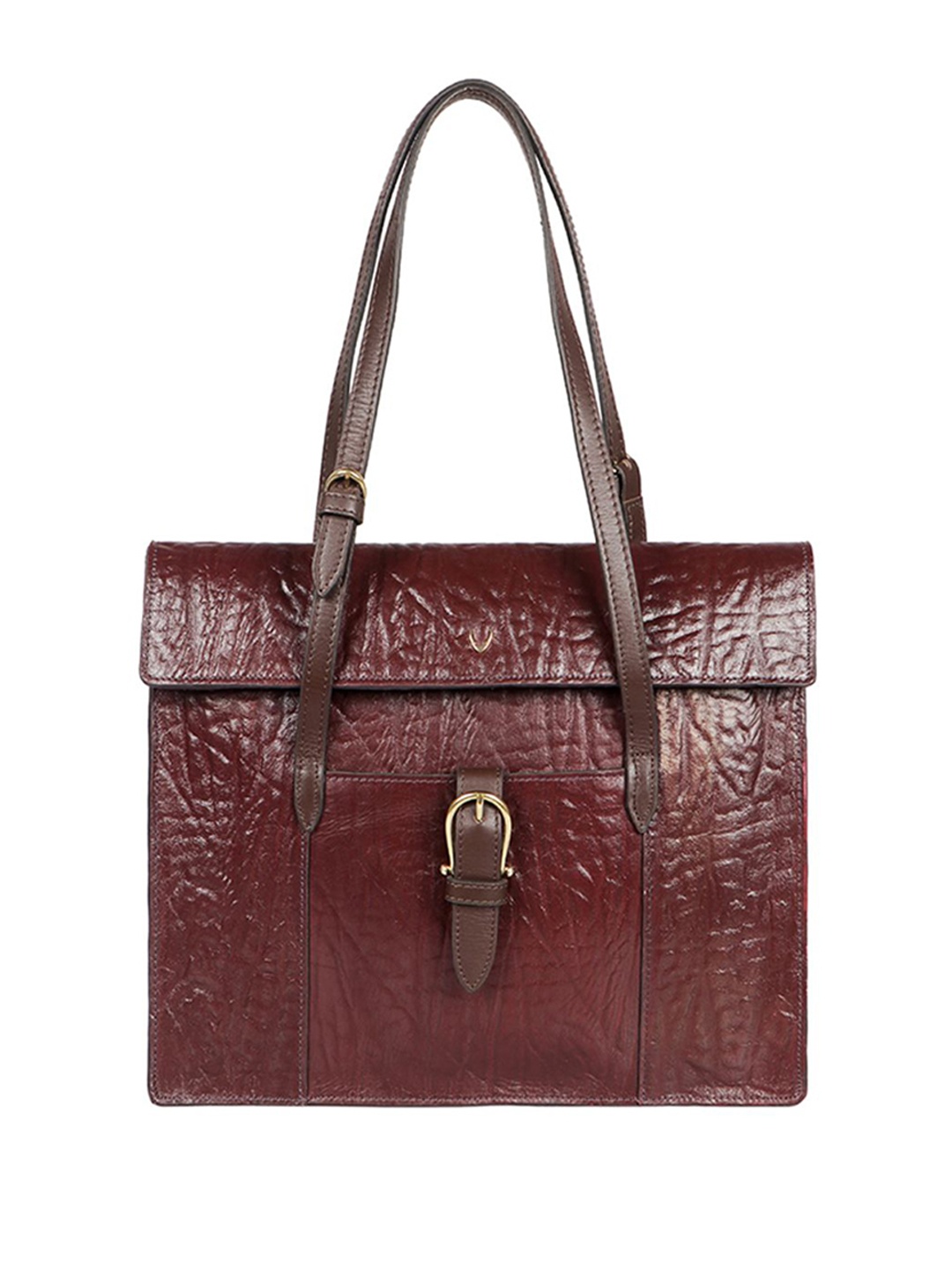 

Hidesign Burgindy Textured Leather Shoulder Bag, Burgundy