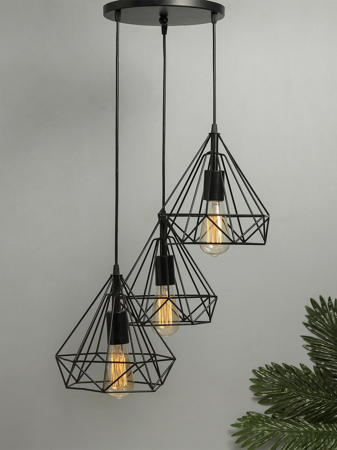 

Homesake Black Self Design Contemporary Smart Cluster Light