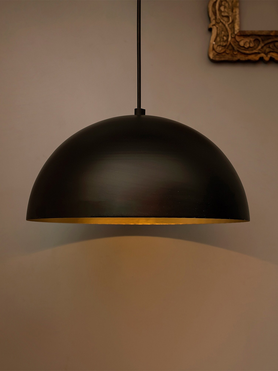 

Homesake Black Solid Contemporary Smart Hanging Lamp