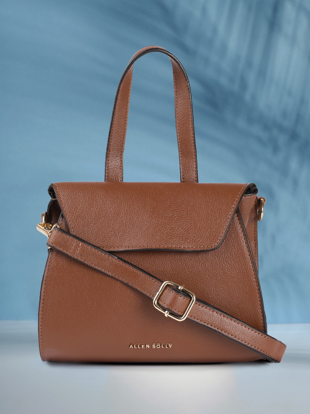 

Allen Solly Brown Solid Satchel