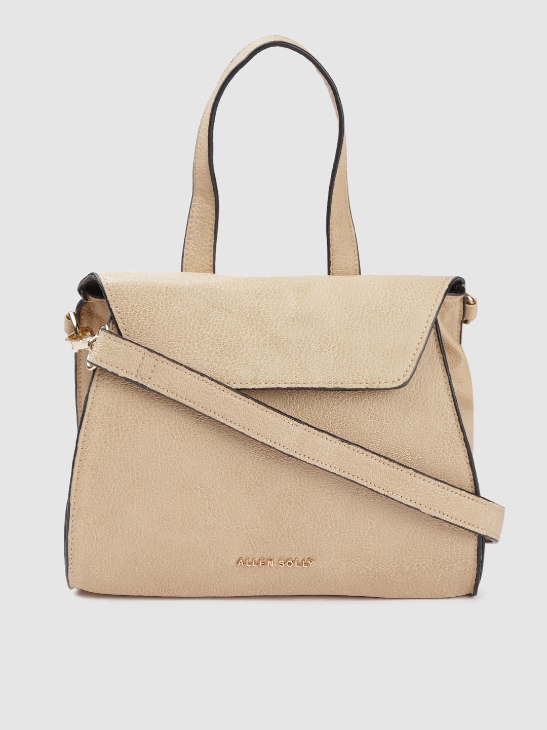 

Allen Solly Beige Solid Satchel