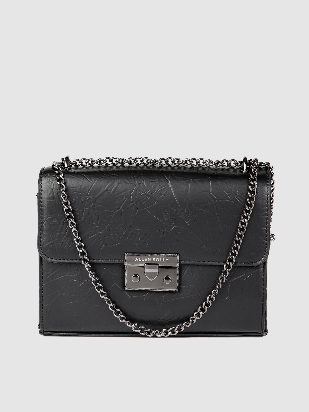 

Allen Solly Black Solid Sling Bag