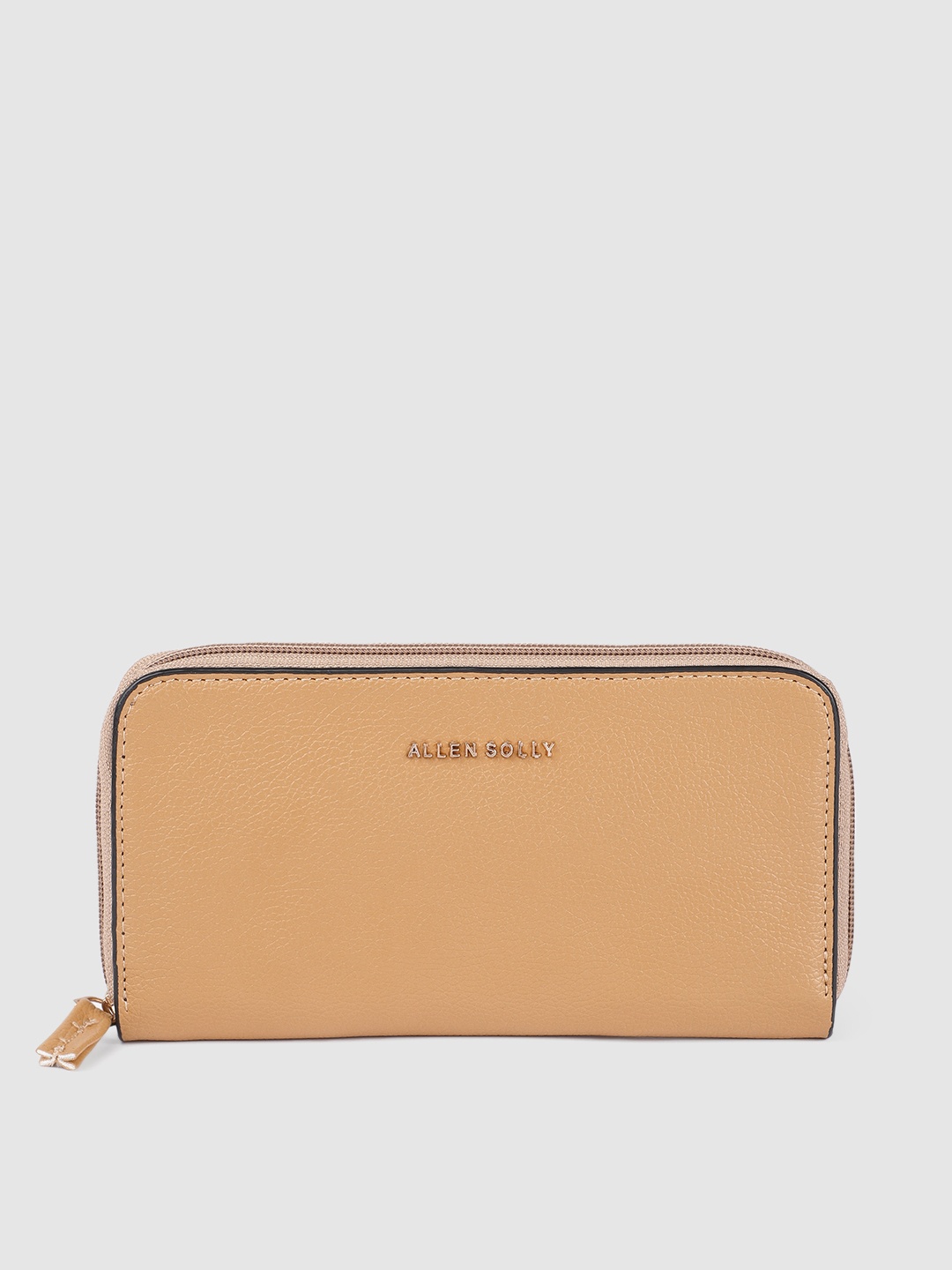 

Allen Solly Women Beige Solid Zip Around Wallet
