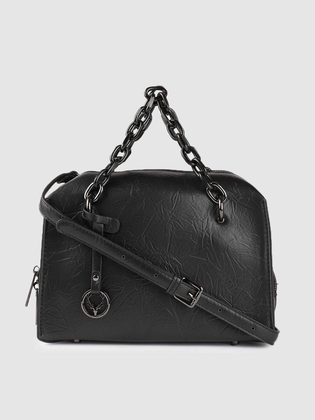 

Allen Solly Black Bowling Handheld Bag
