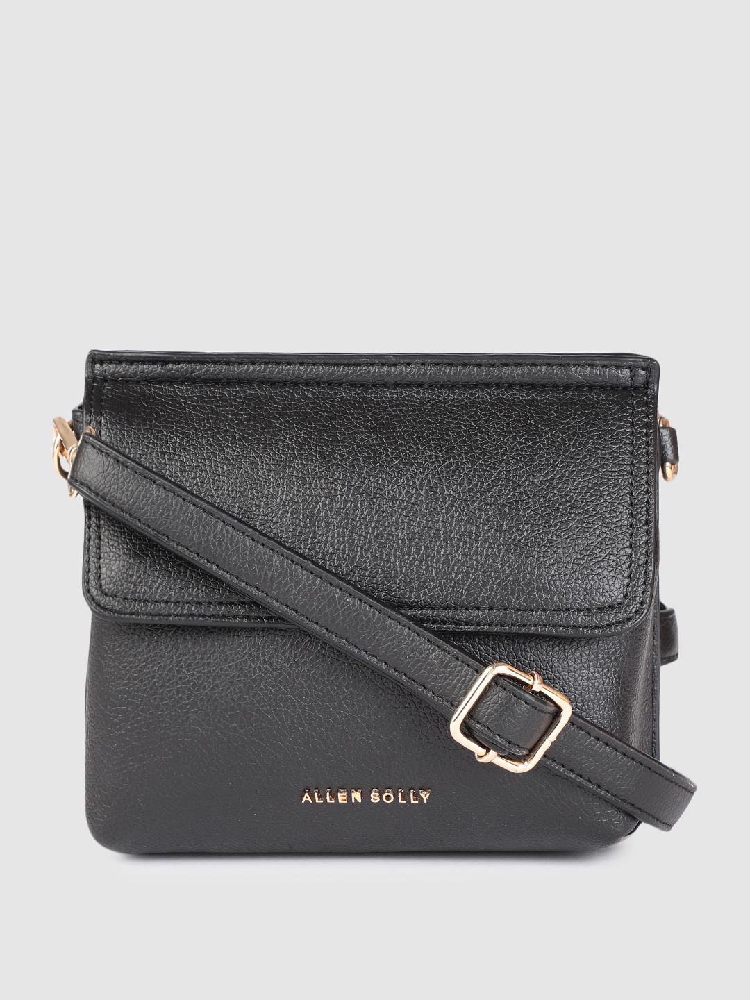 

Allen Solly Black PU Structured Sling Bag