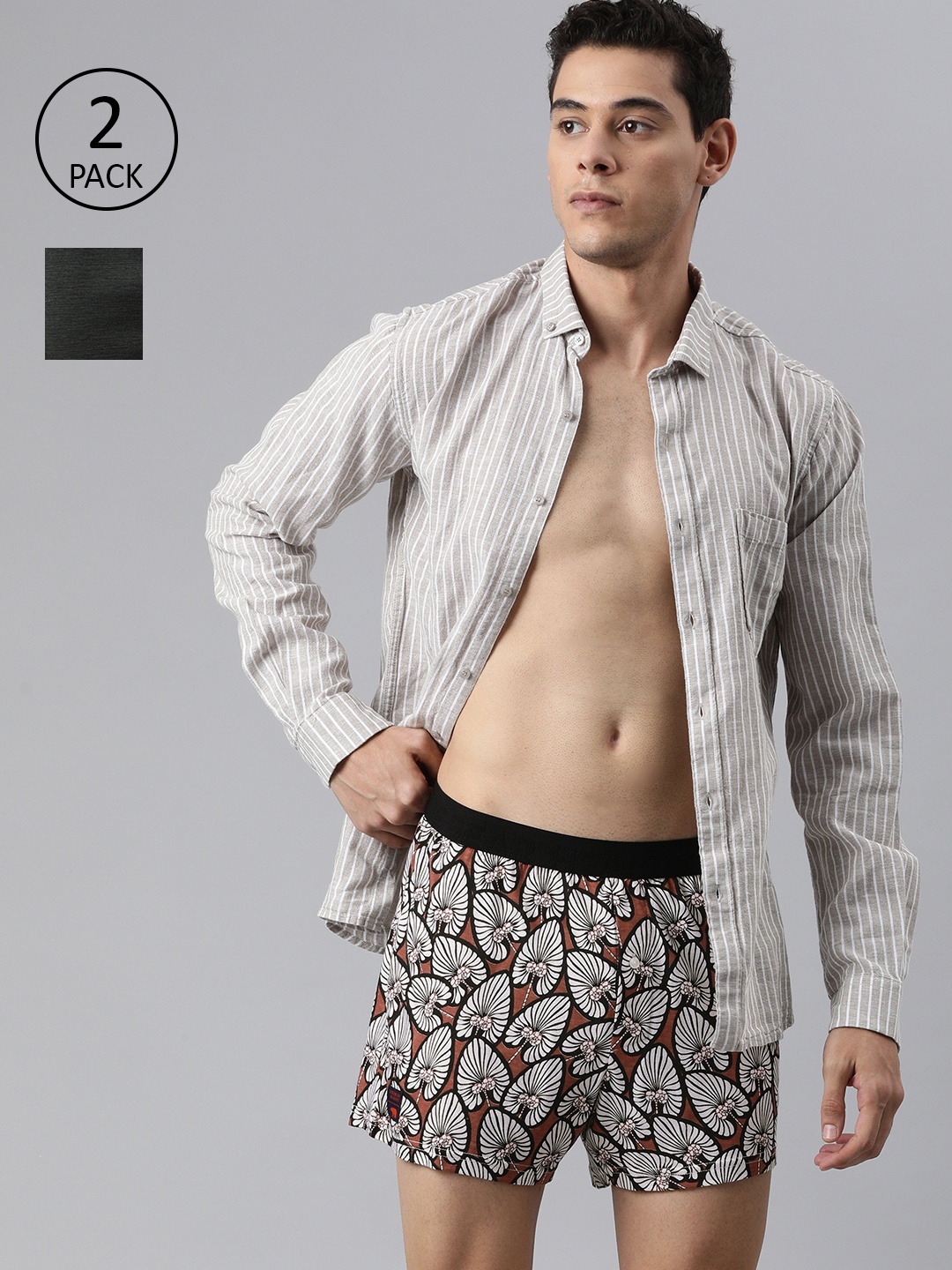 

The Bear House Men Pack of 2 Assorted Boxers TBH-DREAM