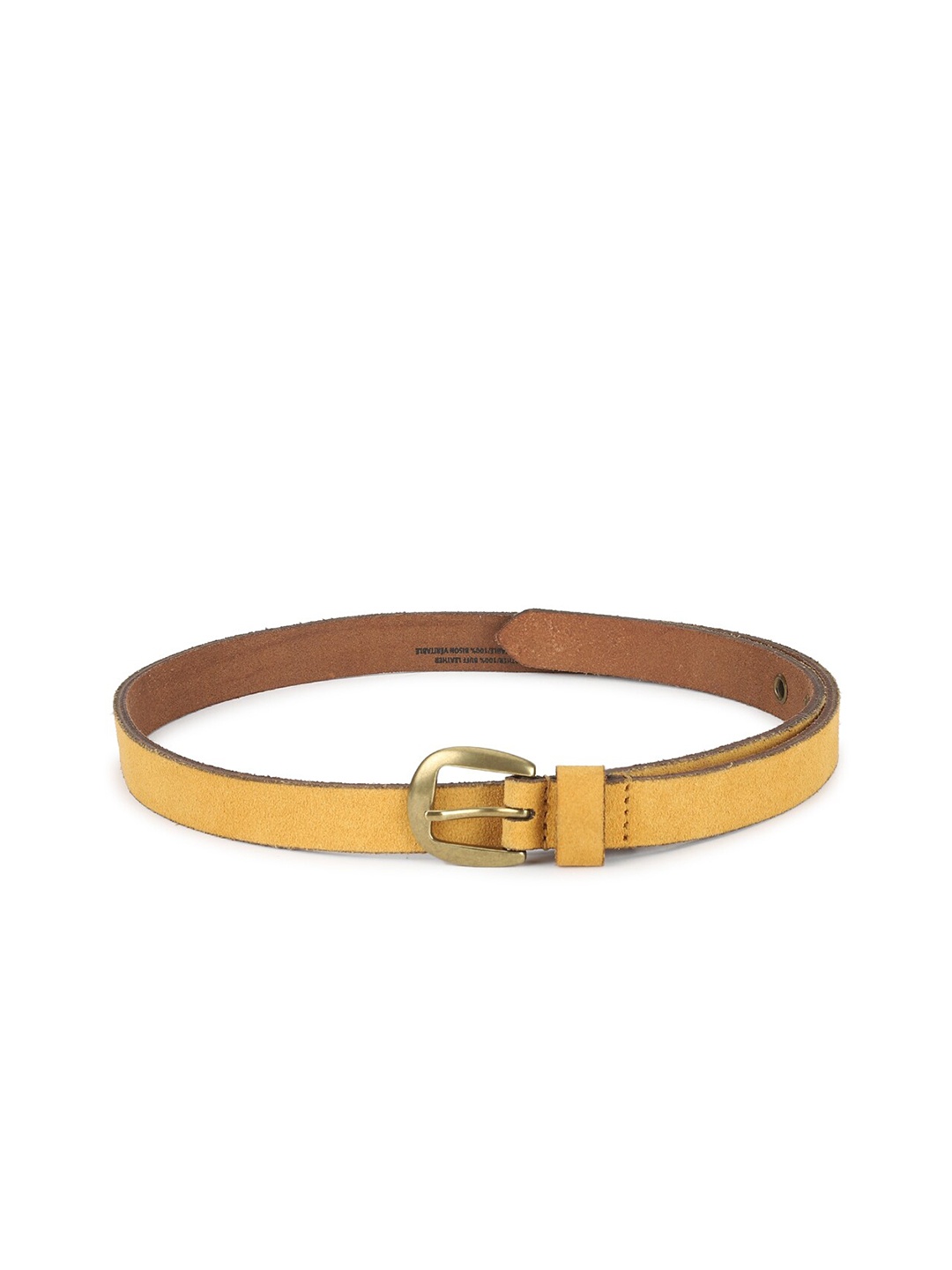 

AMERICAN EAGLE OUTFITTERS Women Yellow Textured Belt