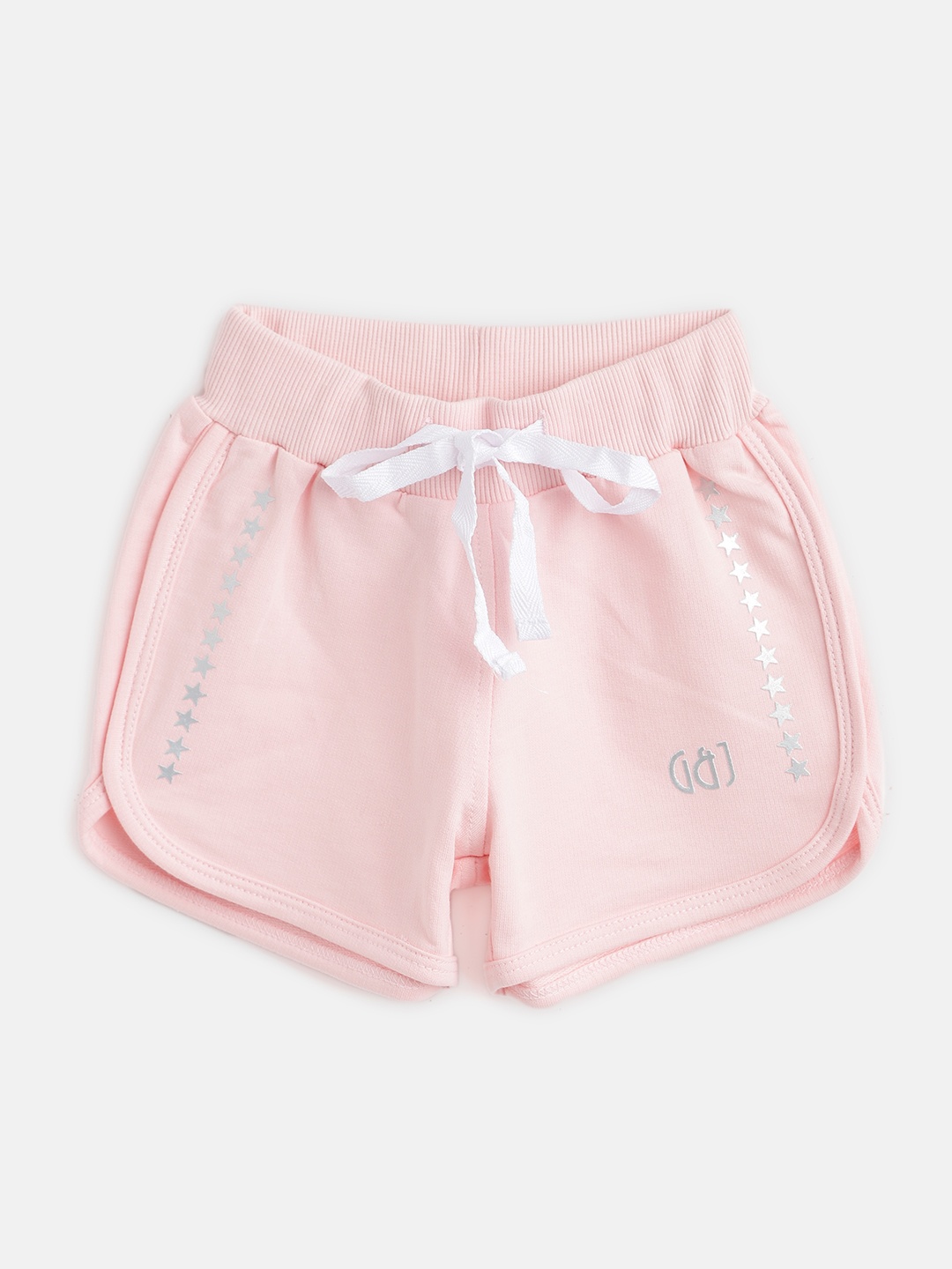 

Gini and Jony Girls Pink Solid Regular Fit Cotton Shorts