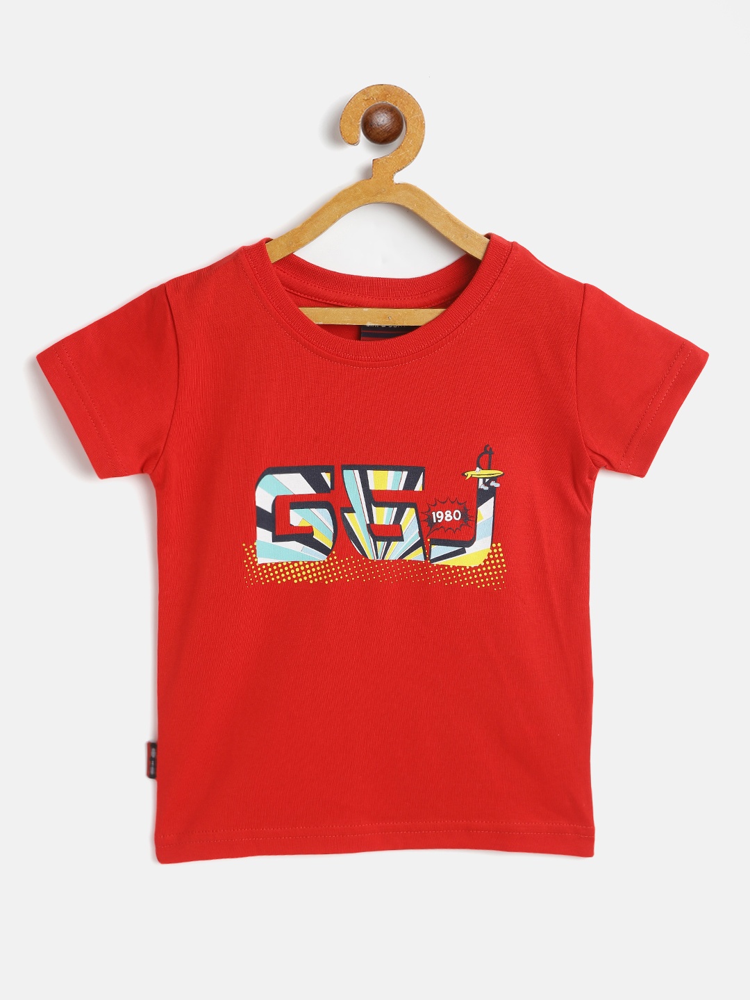 

Gini and Jony Boys Red Printed T-shirt