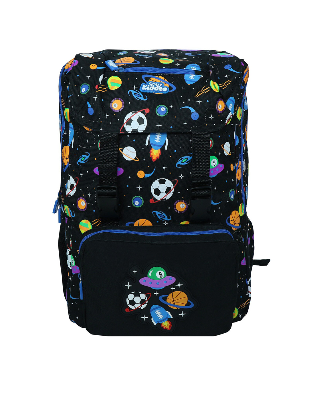 

Smily Kiddos Unisex Kids Black Graphic Backpack