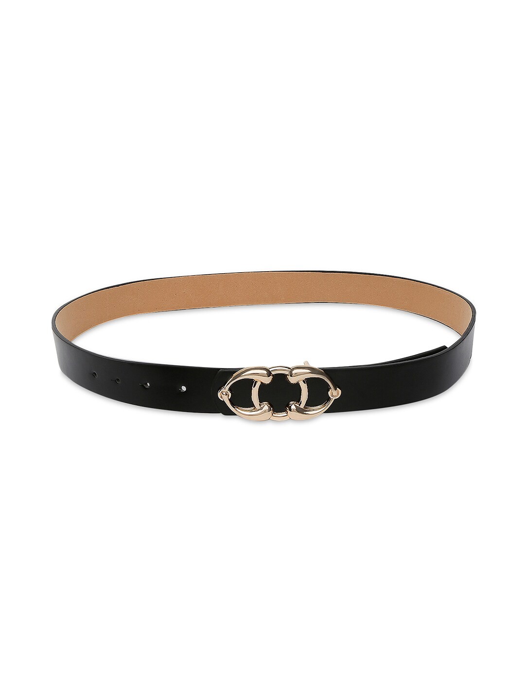 

20Dresses Women Black & Gold-Toned Textured Belt