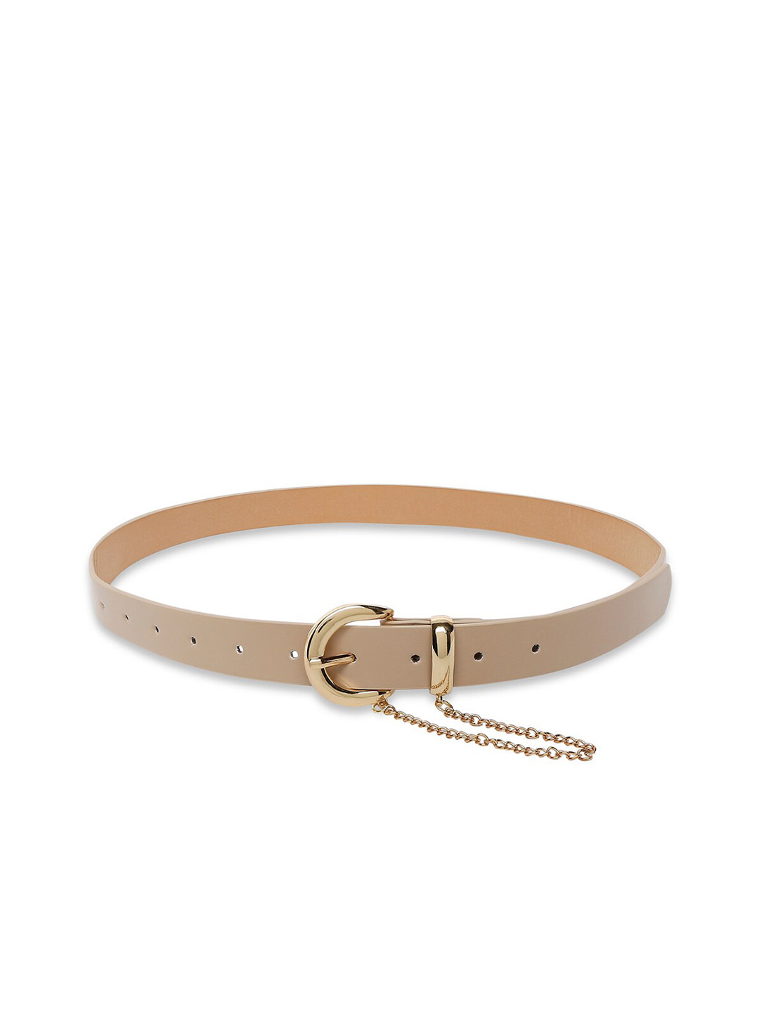 

20Dresses Women Beige & Gold-Toned Textured Belt