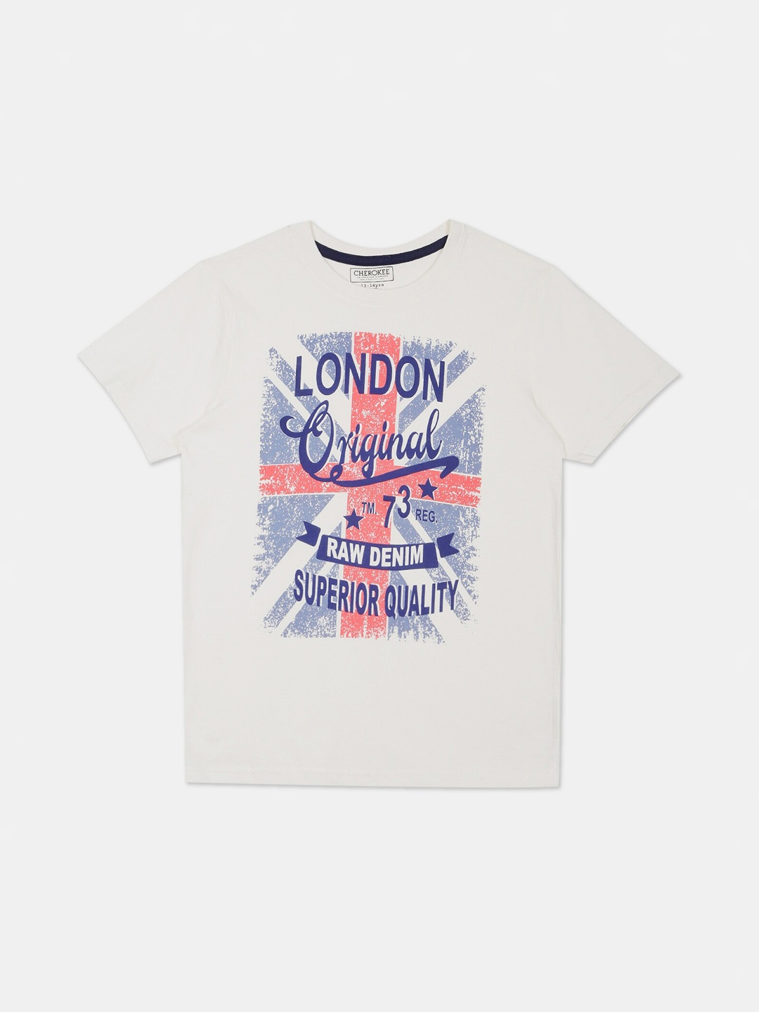 

Cherokee Boys Off-White Printed Round Neck T-shirt
