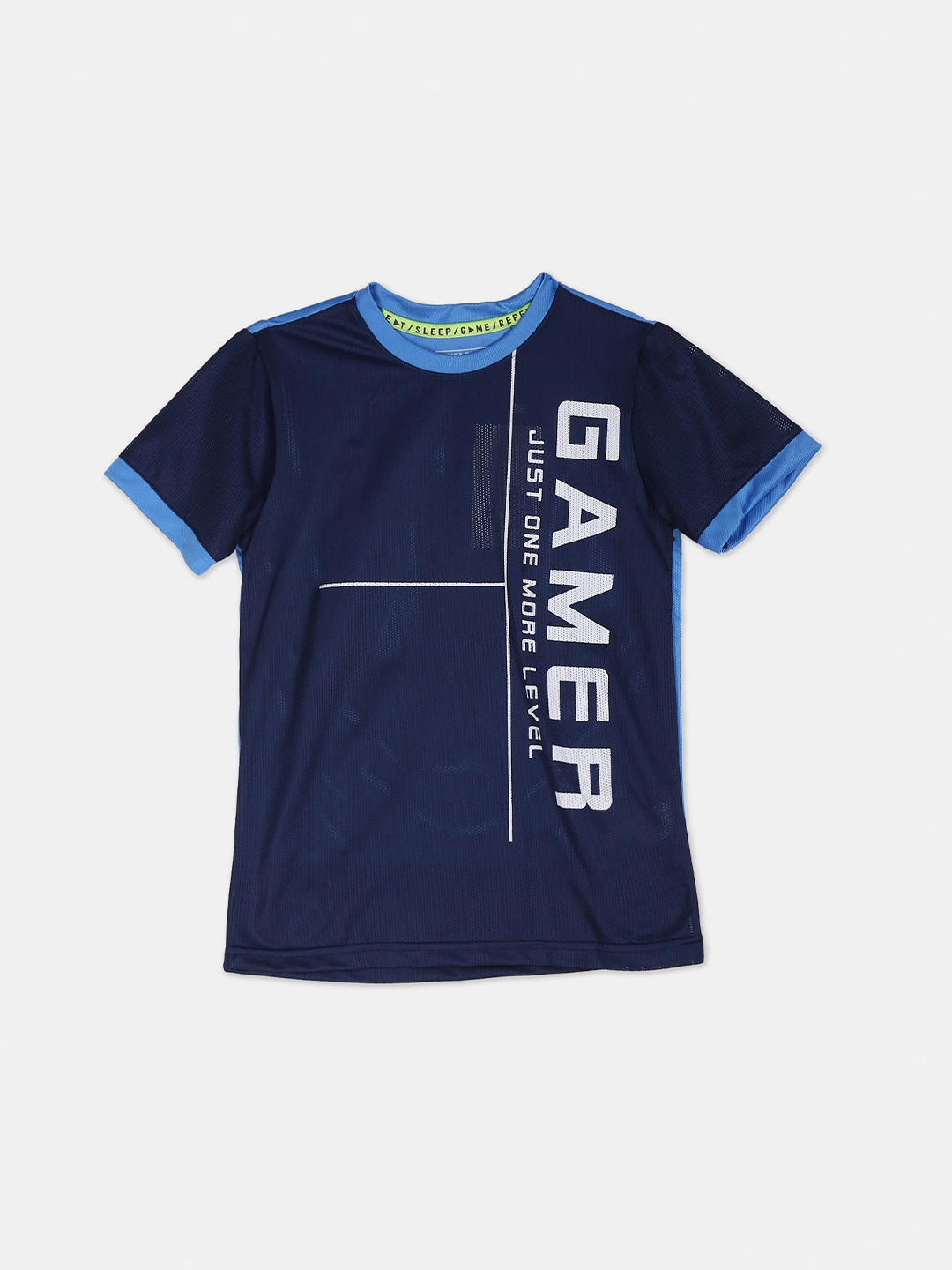 

Cherokee Boys Navy Blue Printed Round Neck T-shirt