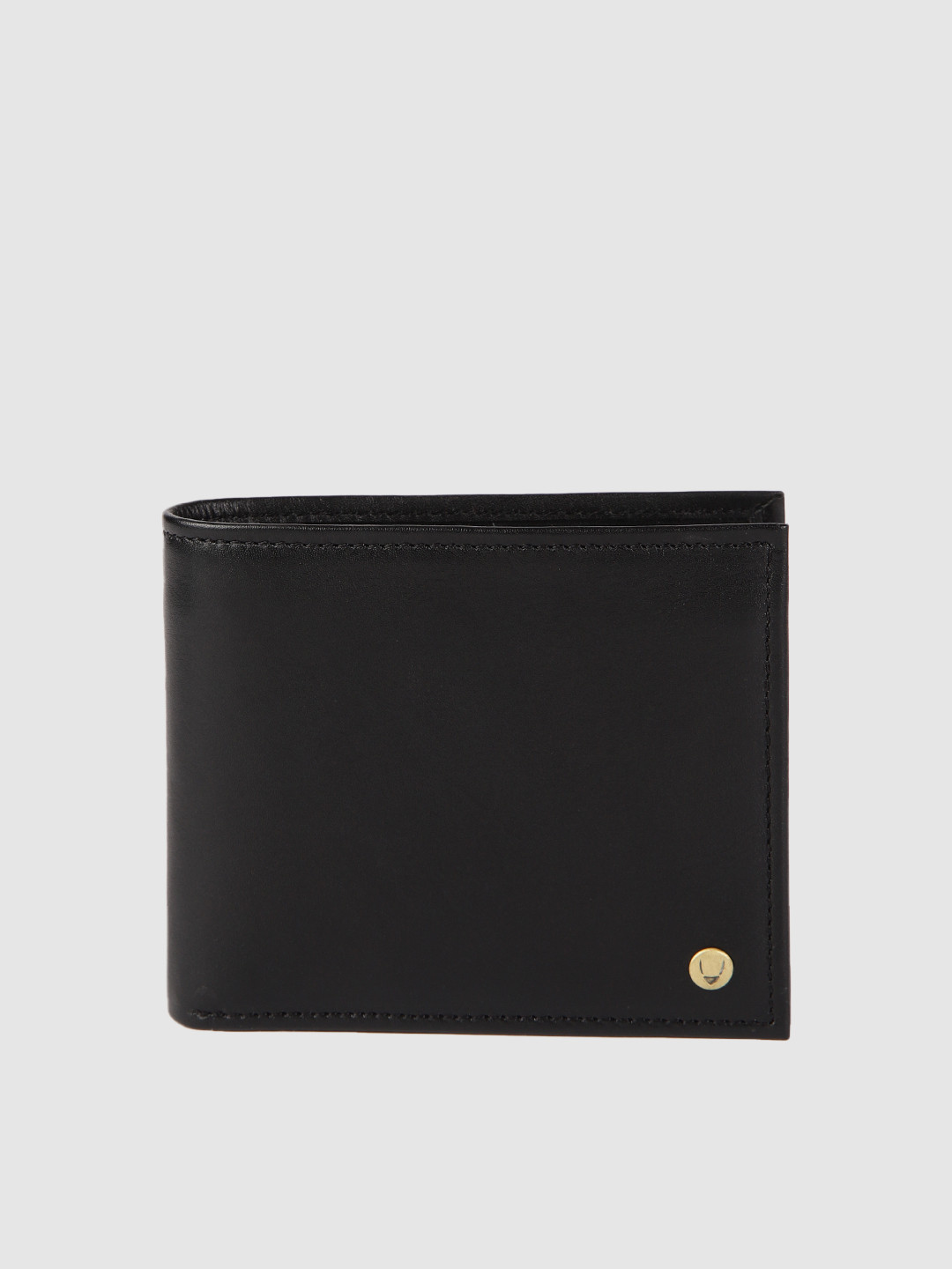

Hidesign Men Black Solid Leather Two Fold Wallet