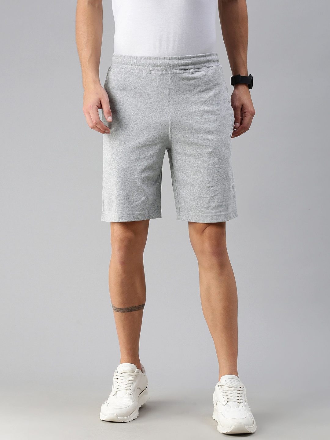 

Pepe Jeans Men Grey Melange Lounge Shorts