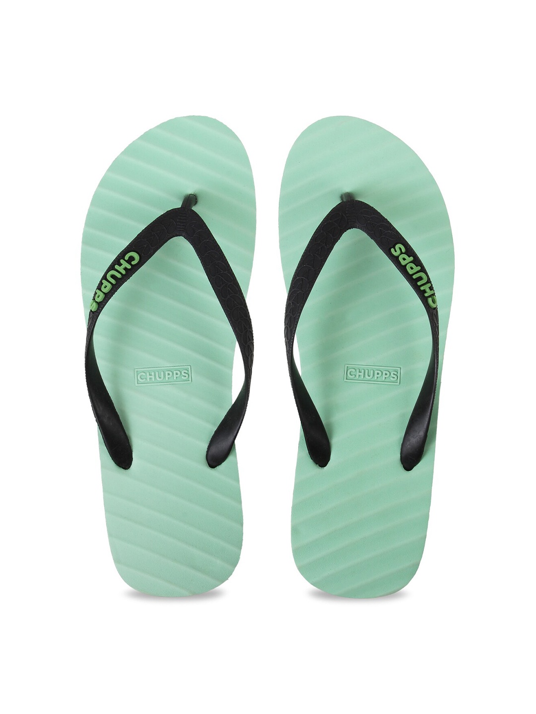 

CHUPPS Unisex Rubber Thong Flip-Flops, Black