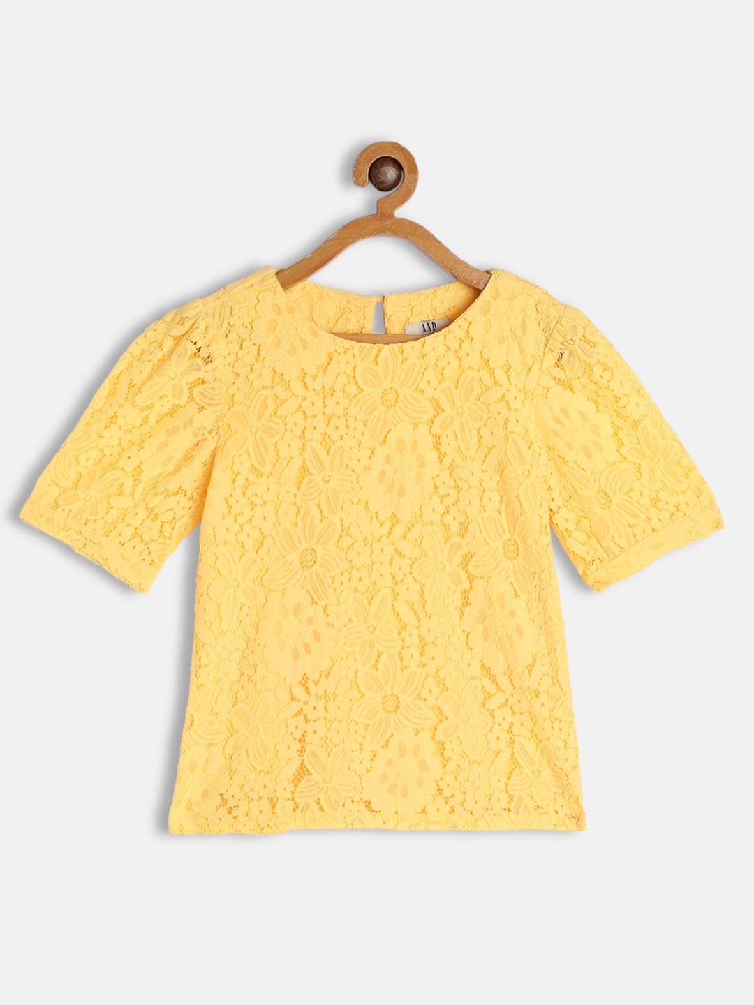 

AND Yellow Lace Top