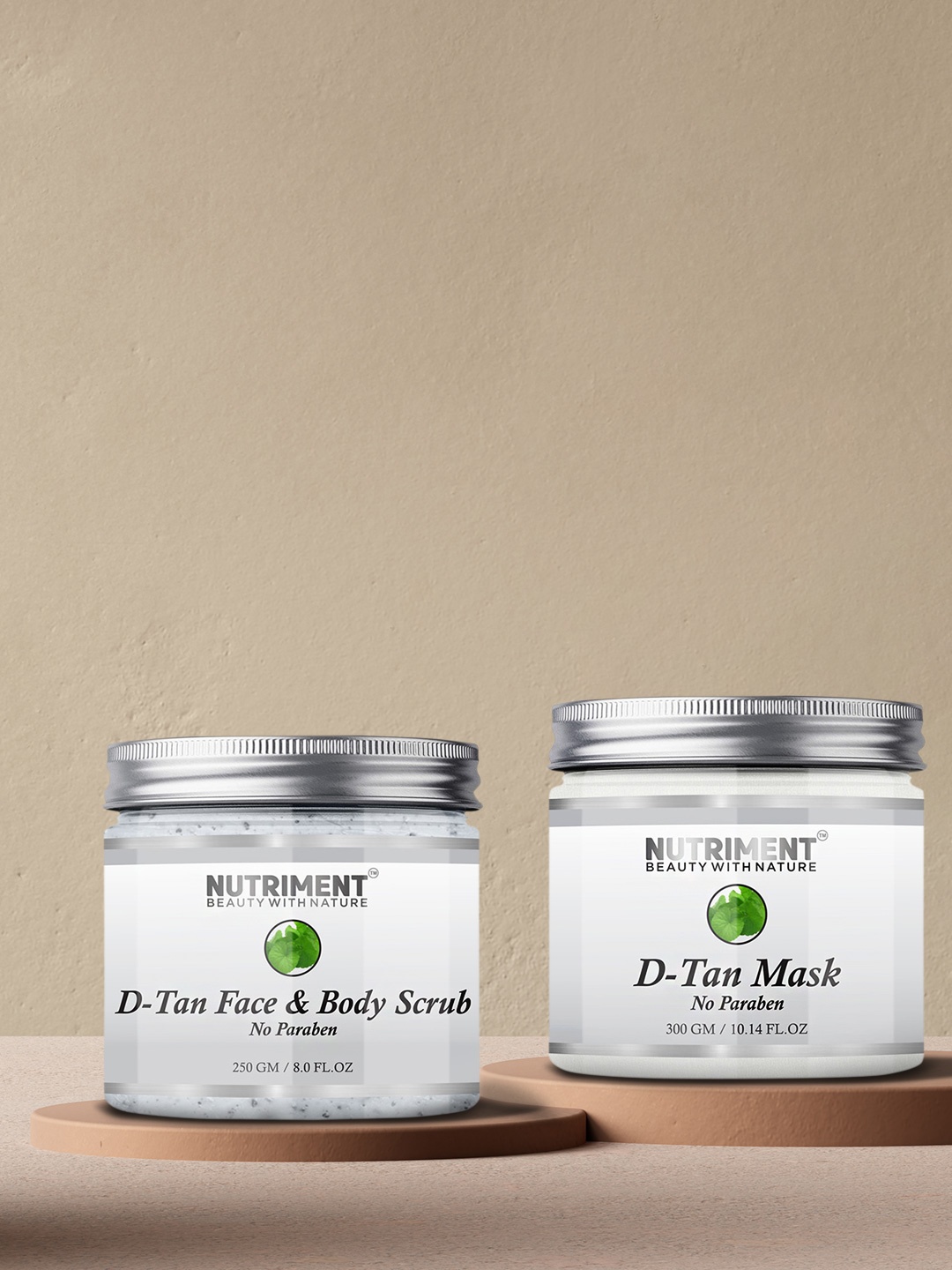 

Nutriment DeTan Mask 300gm & Scrub 250gm (Combo of 2), Transparent
