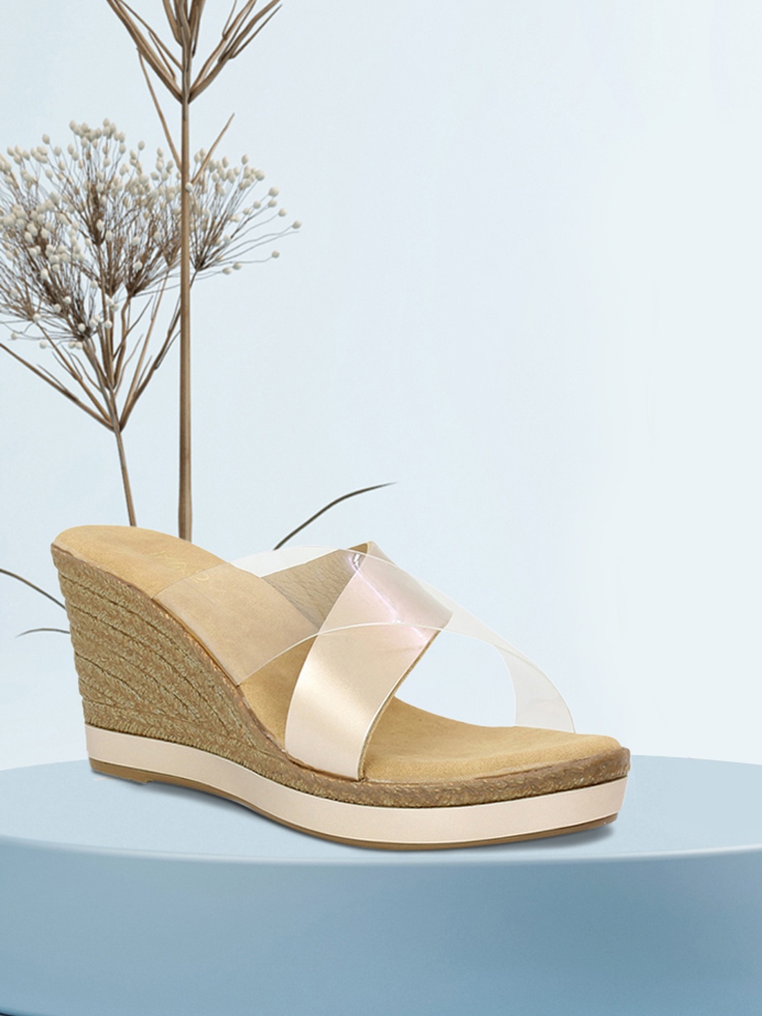 

Inc 5 Women Beige Solid Sandals