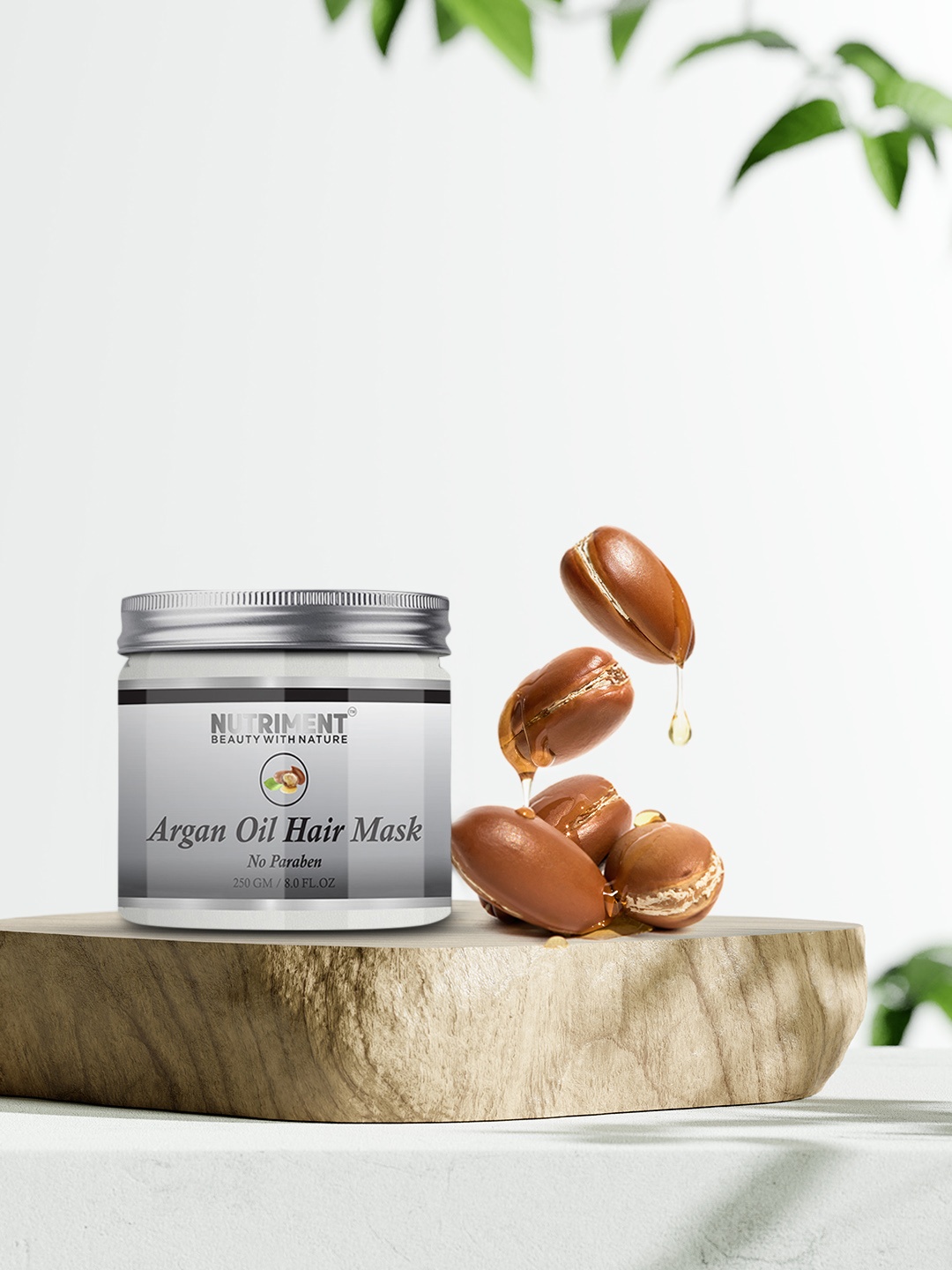 

Nutriment Pack of 2 Agran Oil Hair Mask - 250 g each, Grey