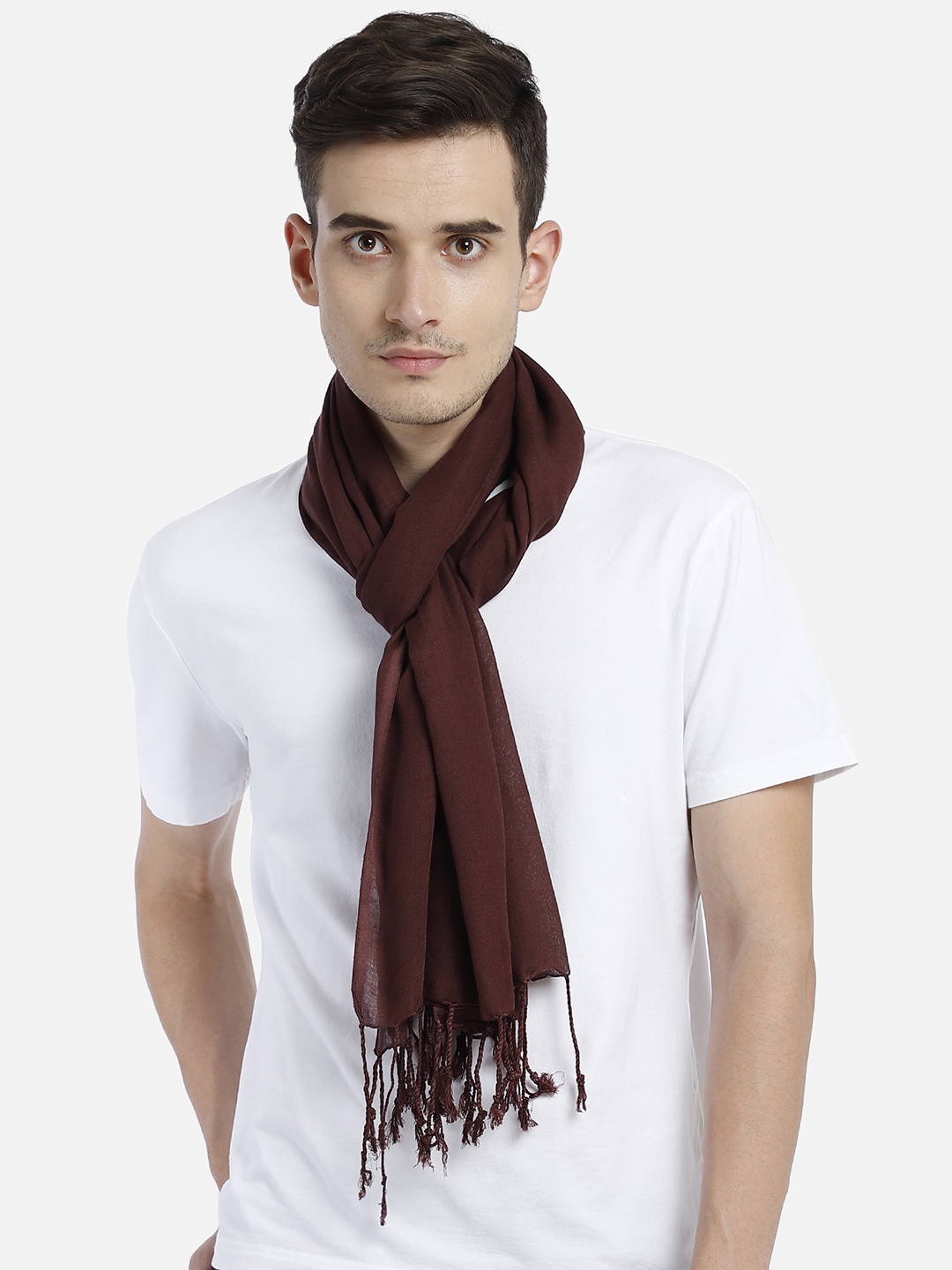 

Aditi Wasan Men Brown Solid Stole