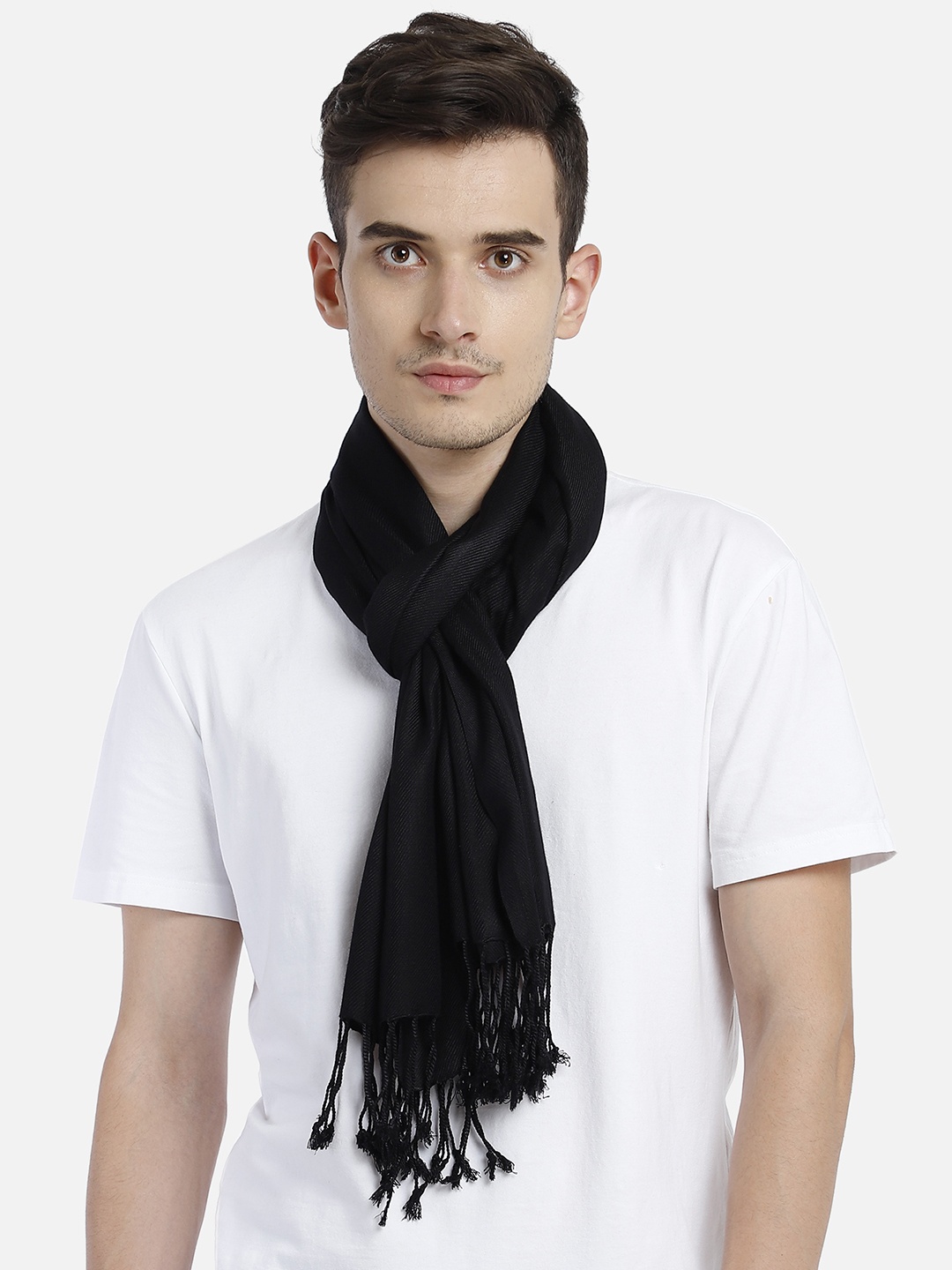 

Aditi Wasan Men Black Solid Stole