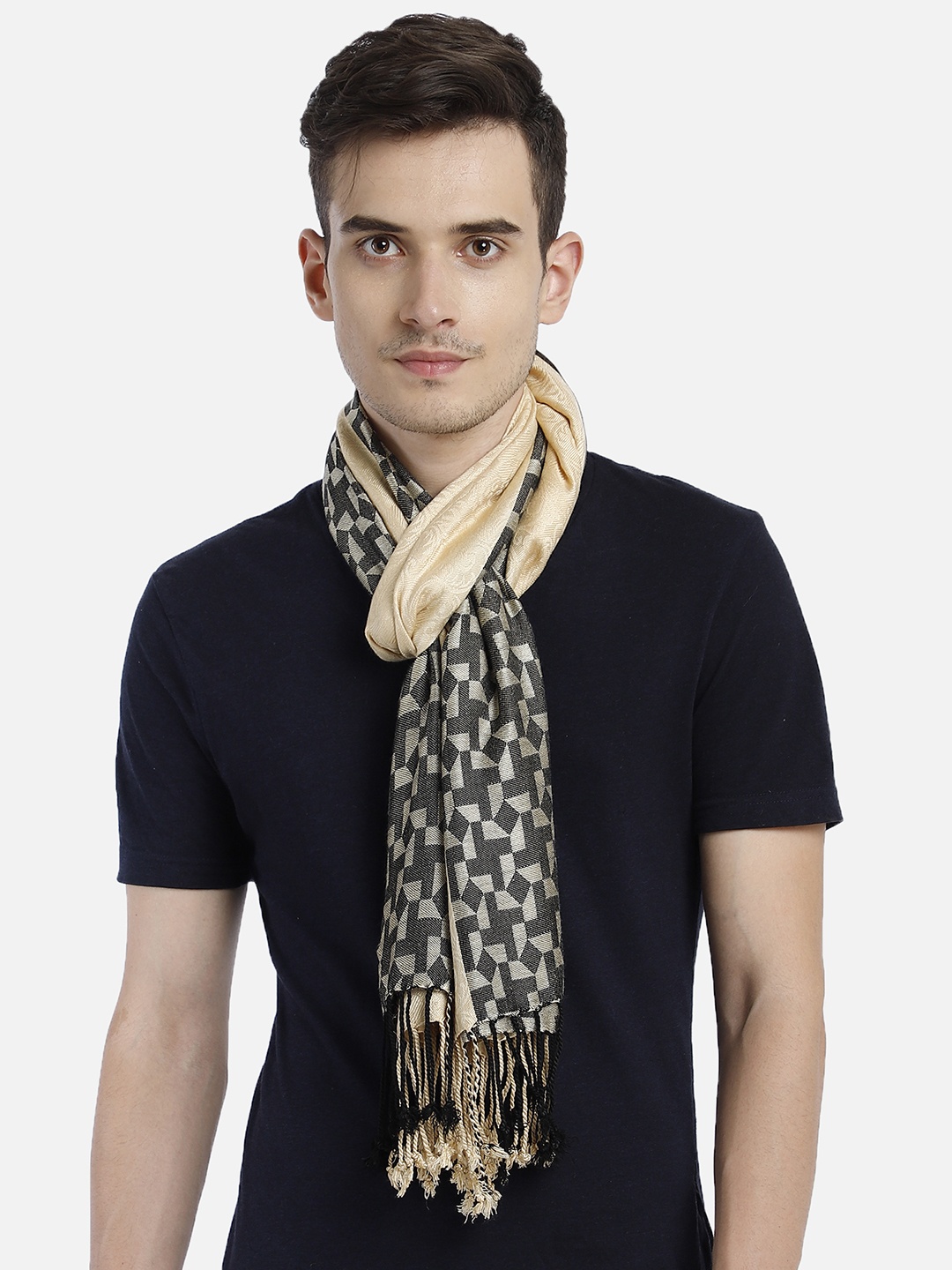 

Aditi Wasan Men Beige Solid Stole