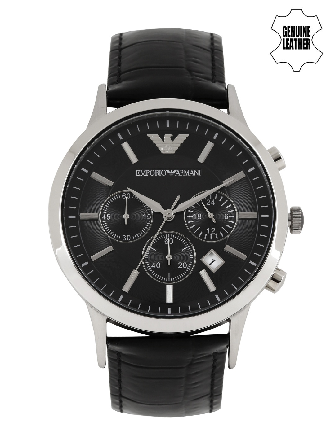 

Emporio Armani Men Black Chronograph Dial Watch AR2447