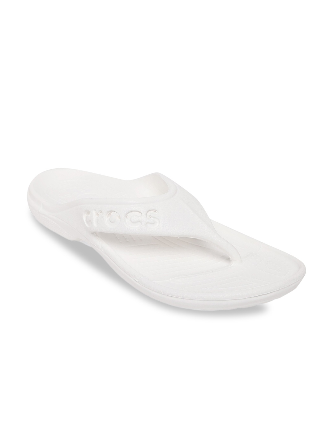 

Crocs Baya Unisex White Solid Thong Flip-Flops