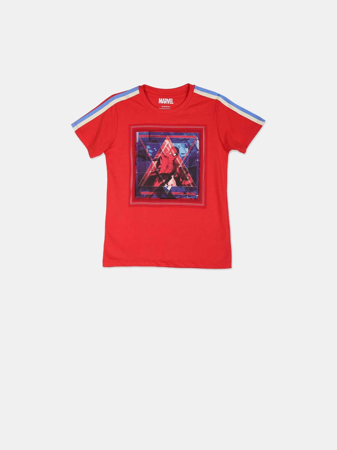

Colt Boys Red Spider-Man Print Round Neck T-shirt