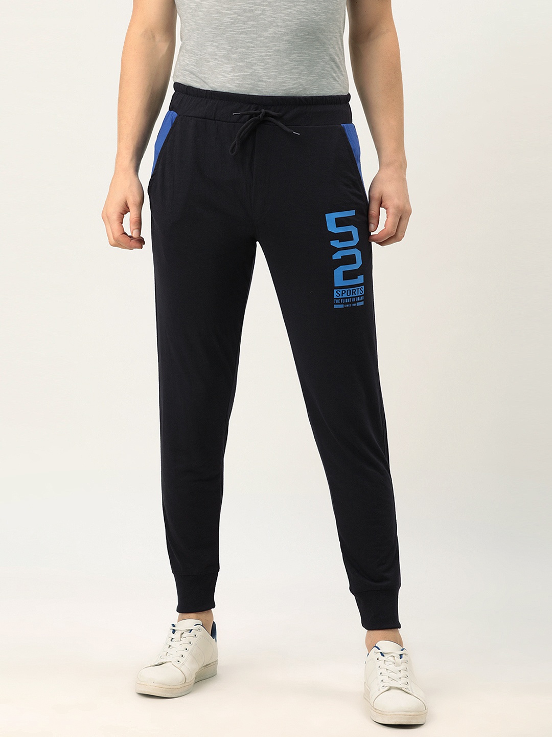

Sports52 wear Men Black Printed Slim Fit Joggers