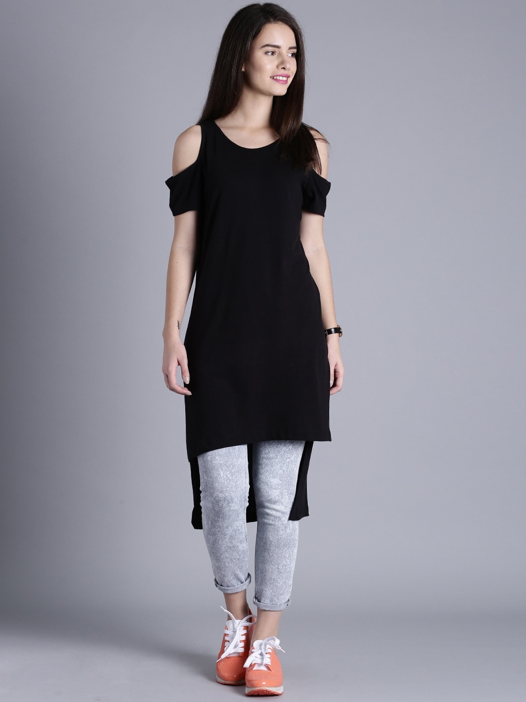 

Kook N Keech Black Longline T-shirt