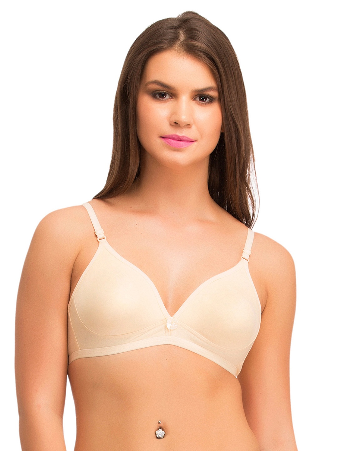 

Clovia Non-Padded Demi Cup Bra In Skin, Nude