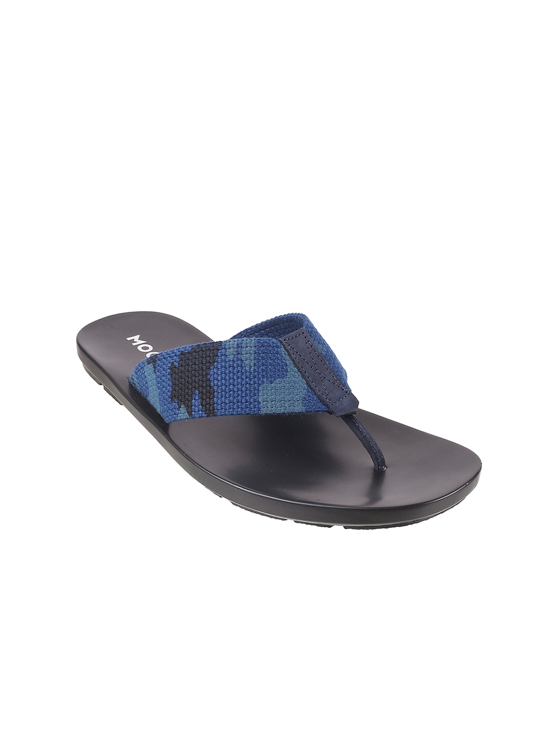 

Mochi Men Blue & Black Comfort Sandals
