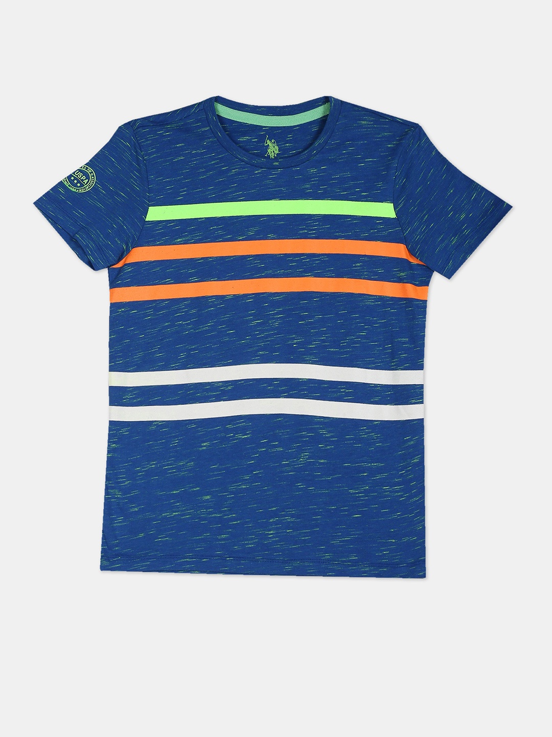

U S Polo Assn Kids Boys Blue Striped T-shirt
