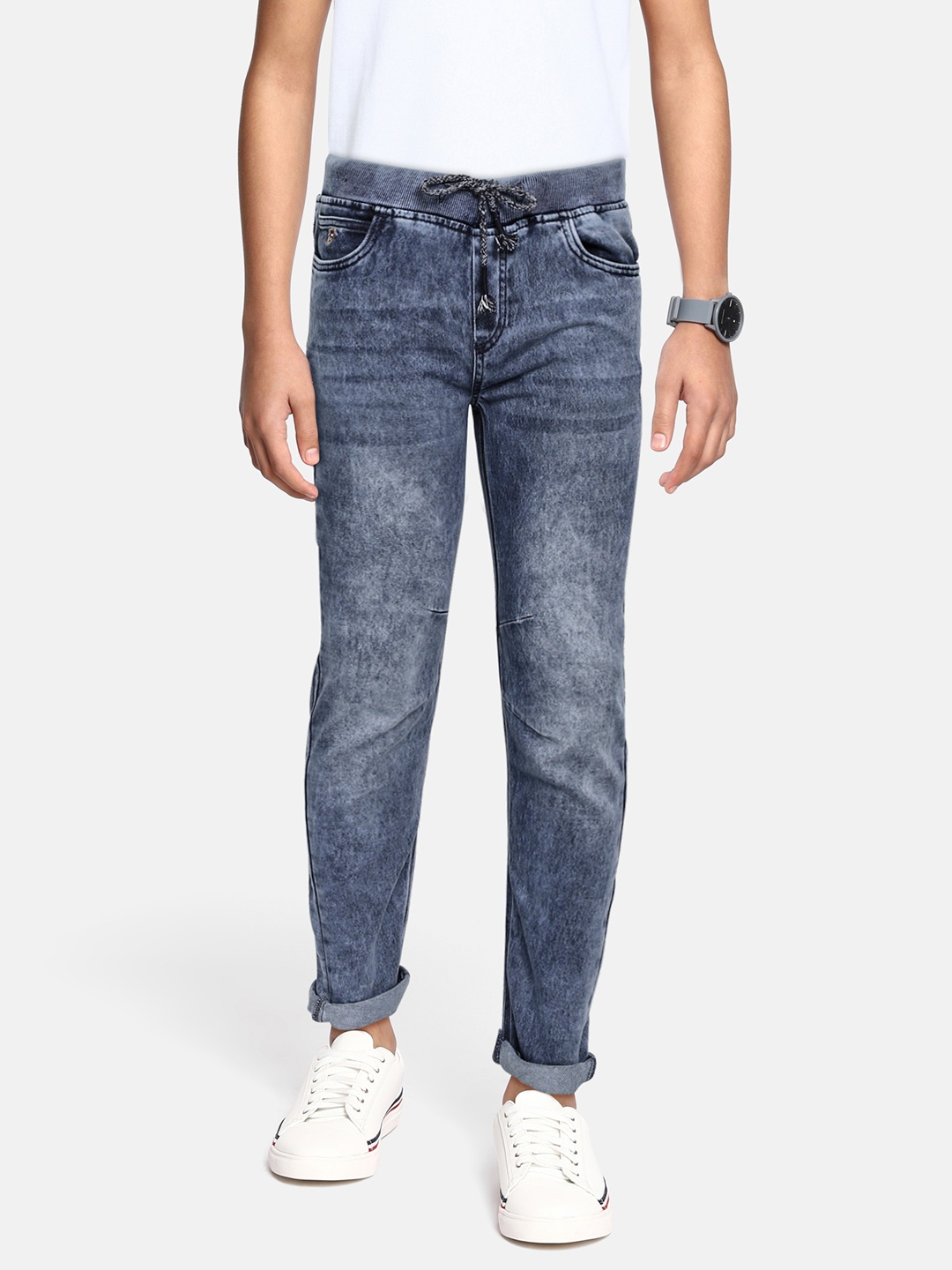 

U.S. Polo Assn. Kids Boys Blue Heavy Fade Stretchable Jeans